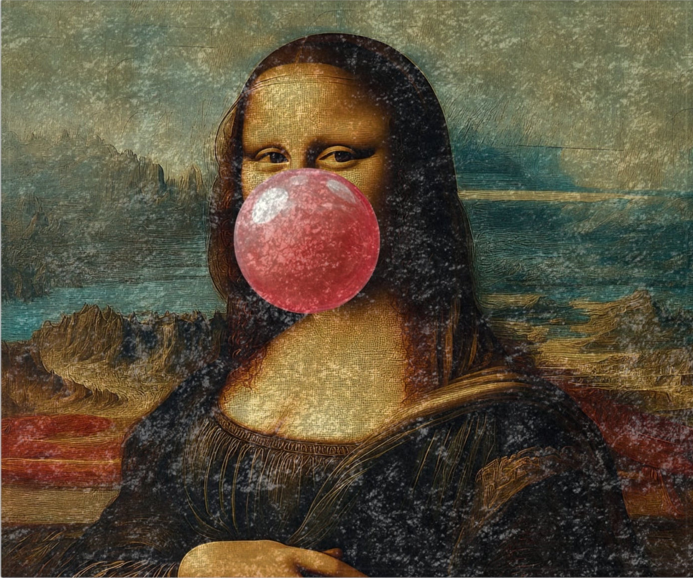 La Joconde à Bulles™ — Originale Crushed Velvet Throw