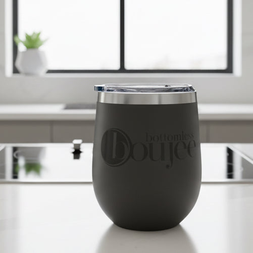“Pour Decisions Pending” — 12oz Bottomless Boujee Wine Tumbler