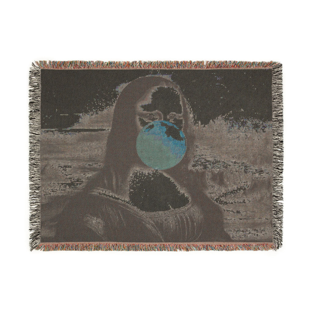 La Joconde à Bulles™ — Noir/Rose Heirloom Throw