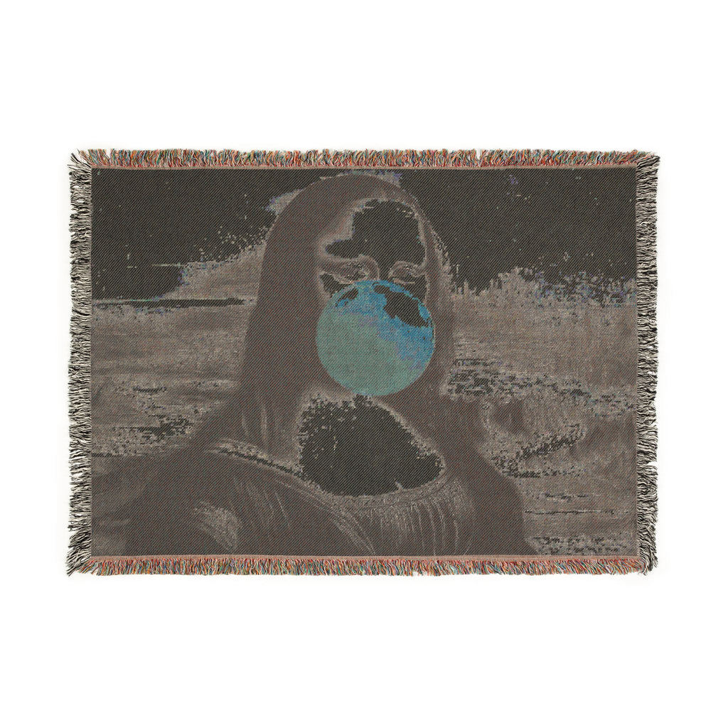 La Joconde à Bulles™ — Noir/Rose Heirloom Throw