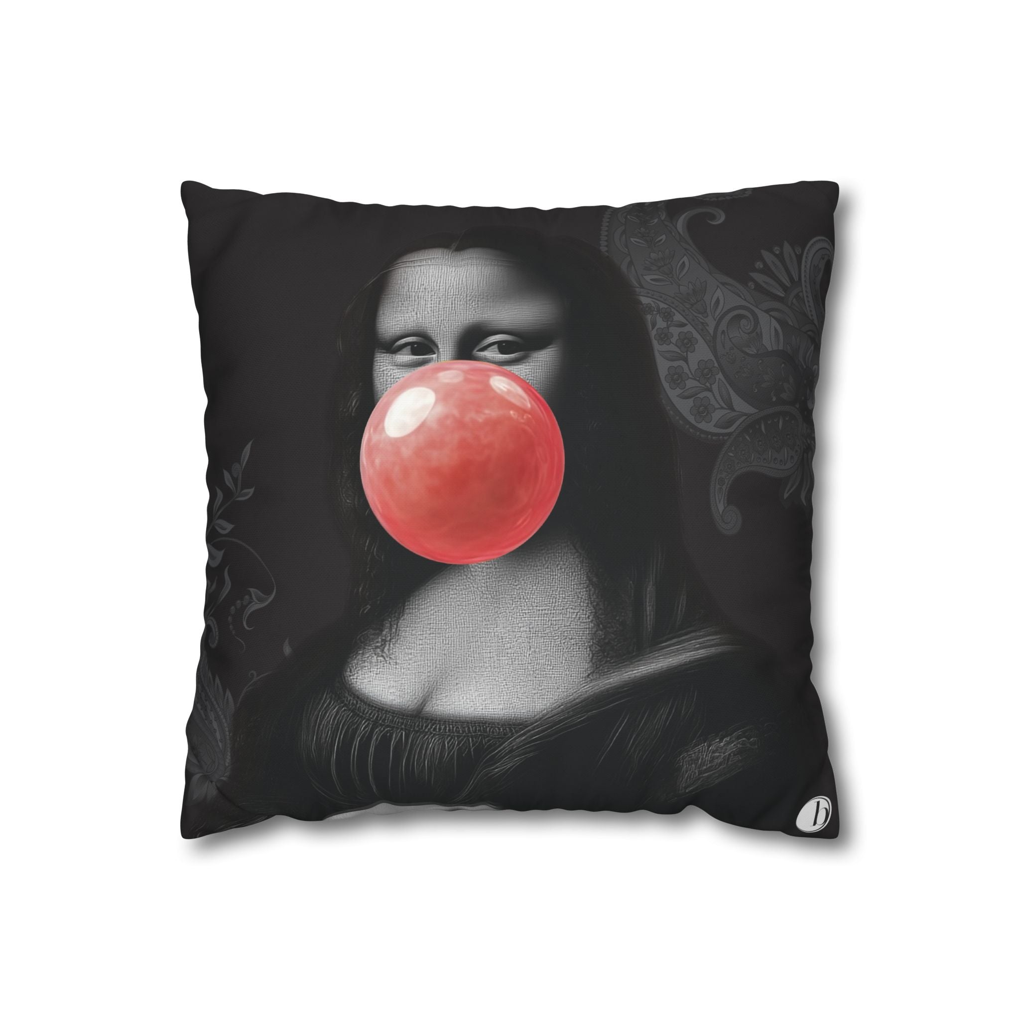 La Joconde — Noir Edition | Rose Intervention Pillow