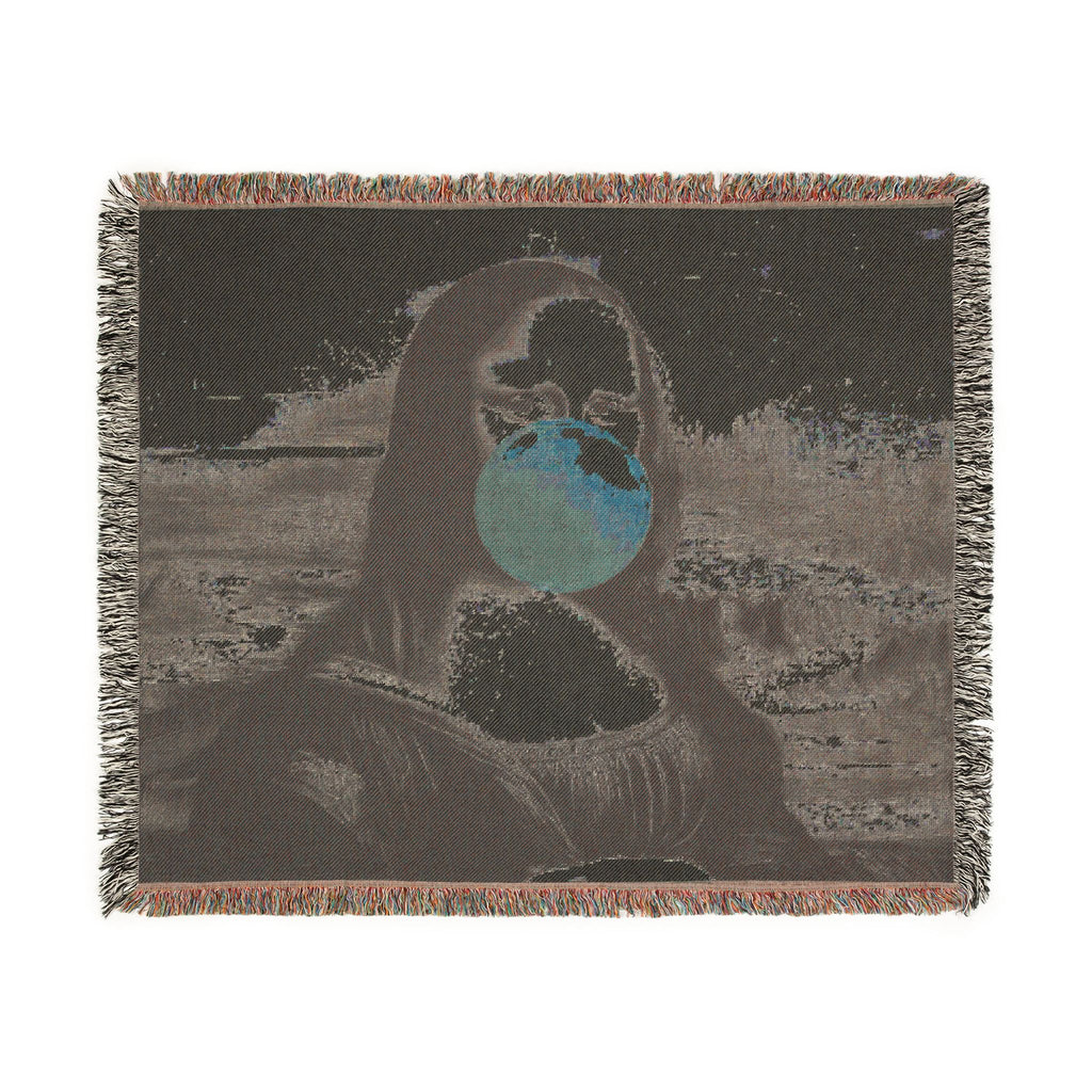 La Joconde à Bulles™ — Noir/Rose Heirloom Throw