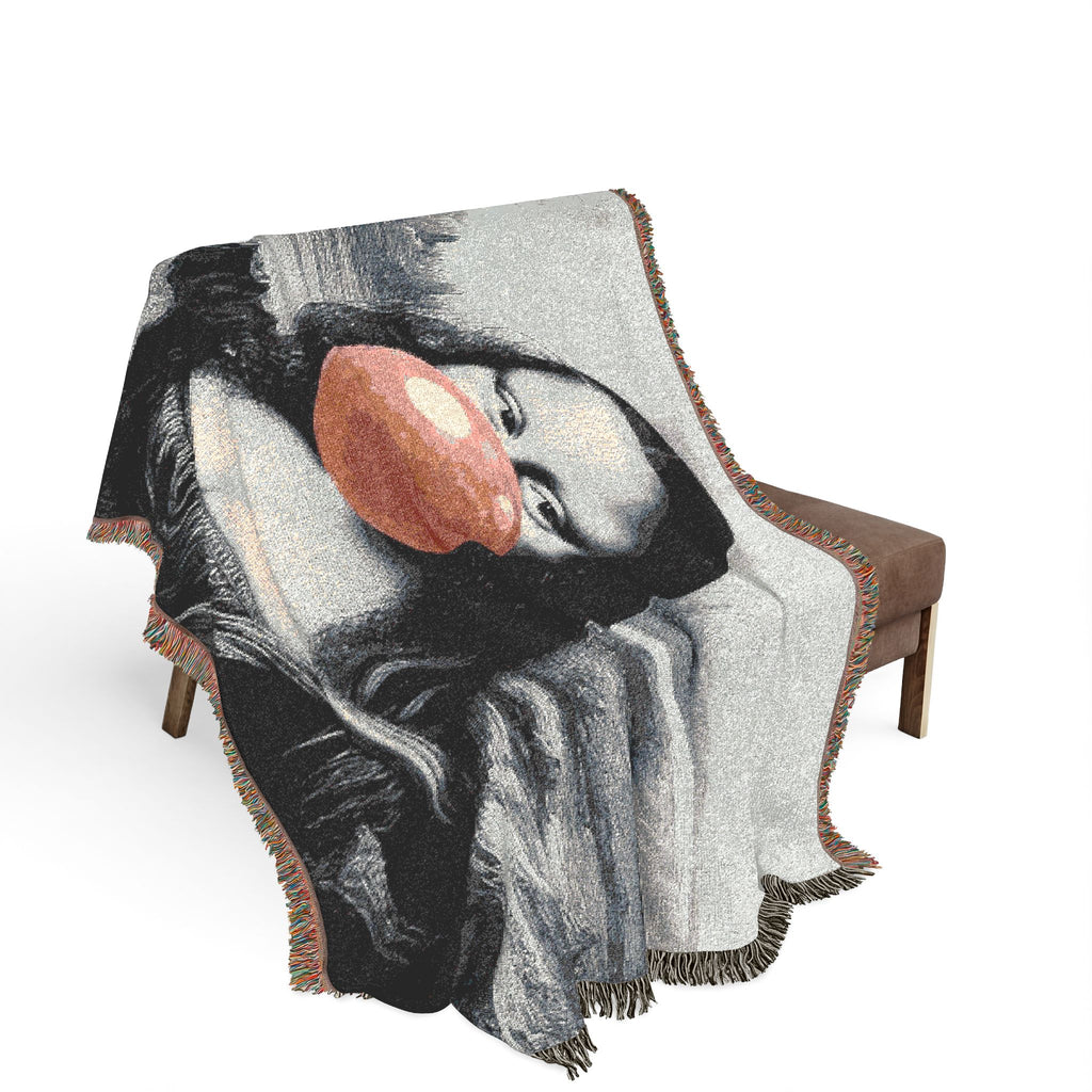 La Joconde à Bulles™ — Noir/Rose Heirloom Throw