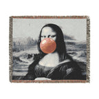 La Joconde à Bulles™ — Noir/Rose Heirloom Throw