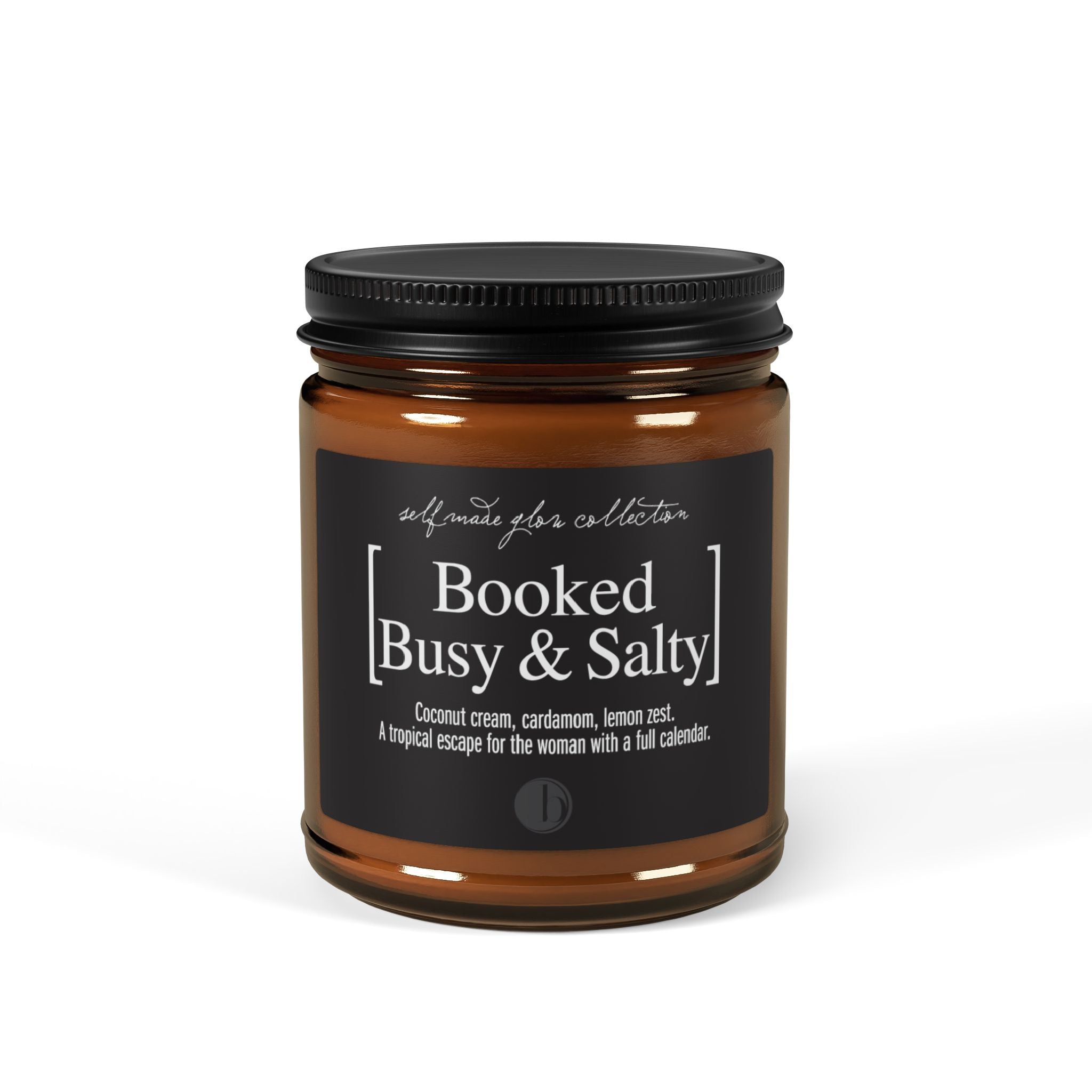 🥥 BOOKED, BUSY & SALTY - Self Made Glow Candle Collection