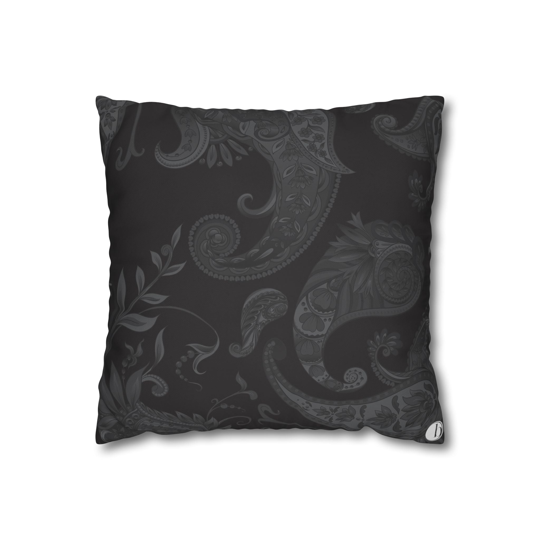 Noir Paisley Heirloom™ Pillow