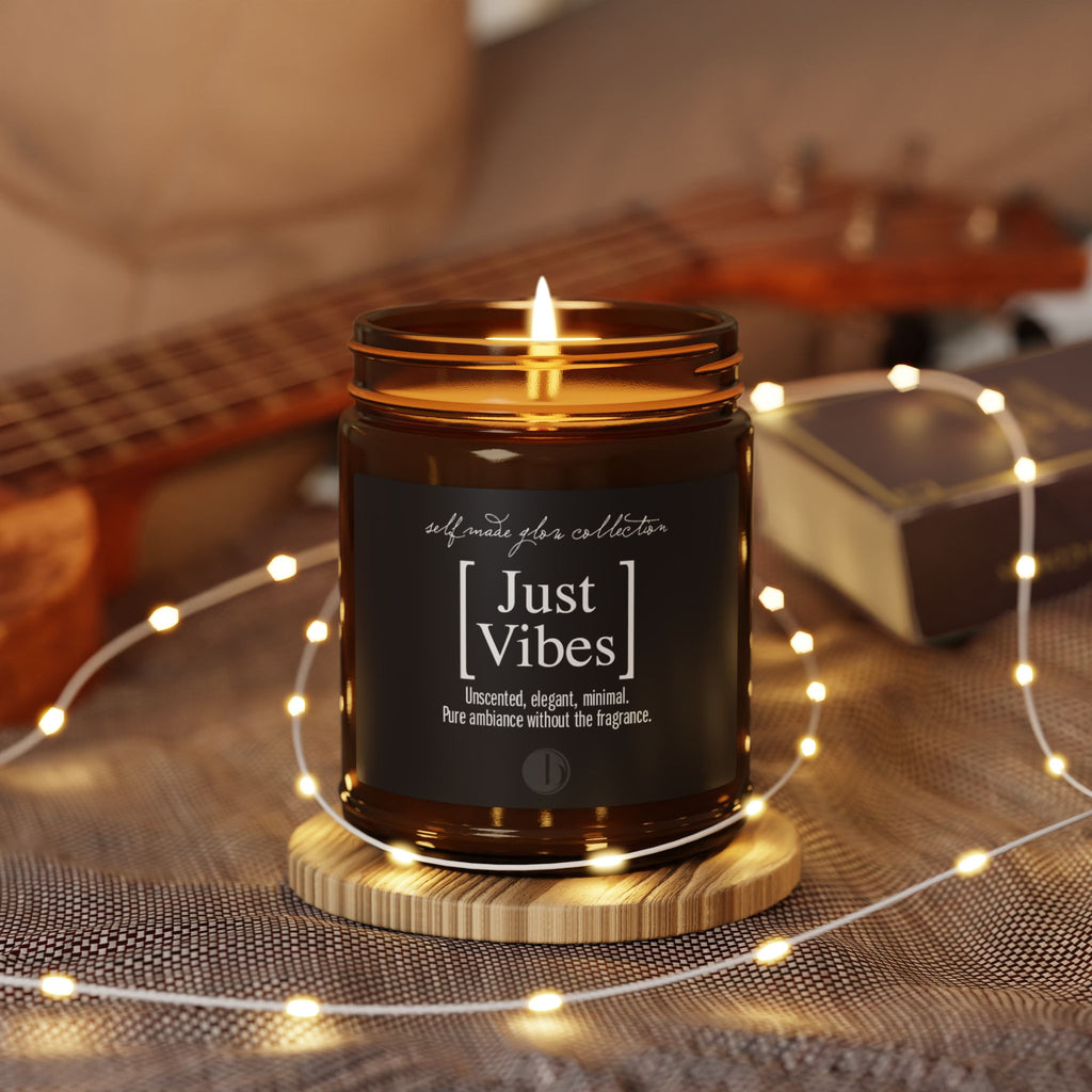 🤍 JUST VIBES - Self Made Glow Candle Collection