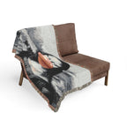 La Joconde à Bulles™ — Noir/Rose Heirloom Throw