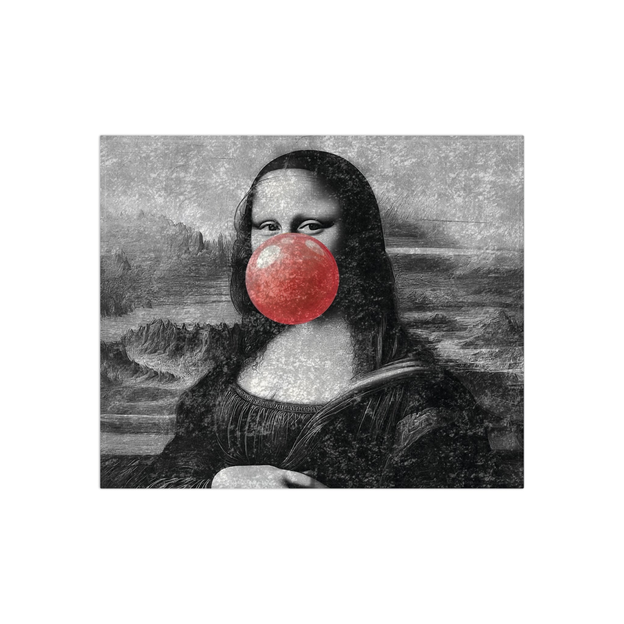 La Joconde à Bulles™ — Noir Crushed Velvet Throw