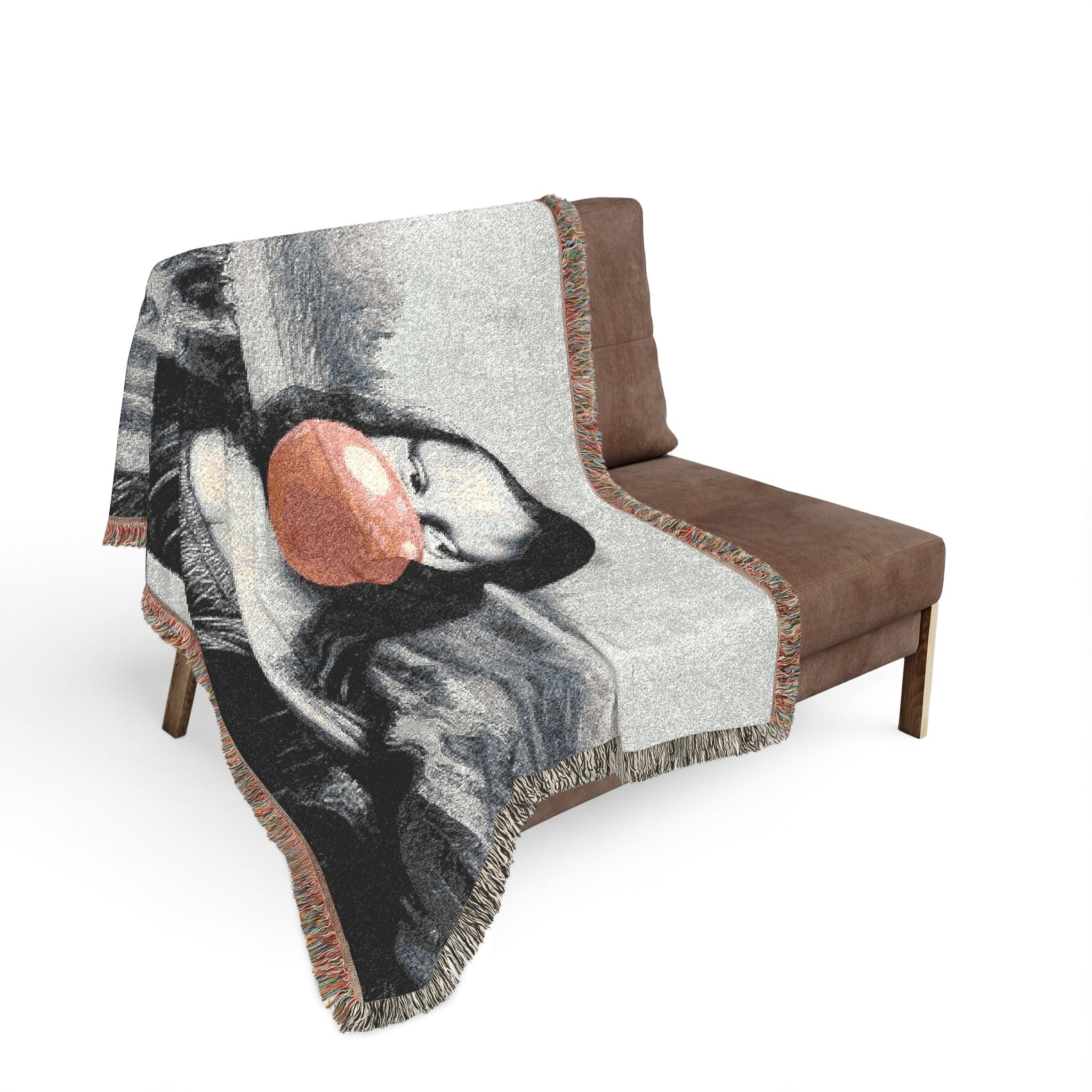 La Joconde à Bulles™ — Noir/Rose Heirloom Throw